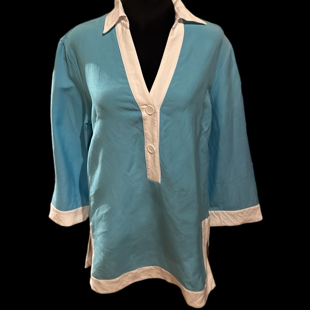 Anne Klein turquiose tunic